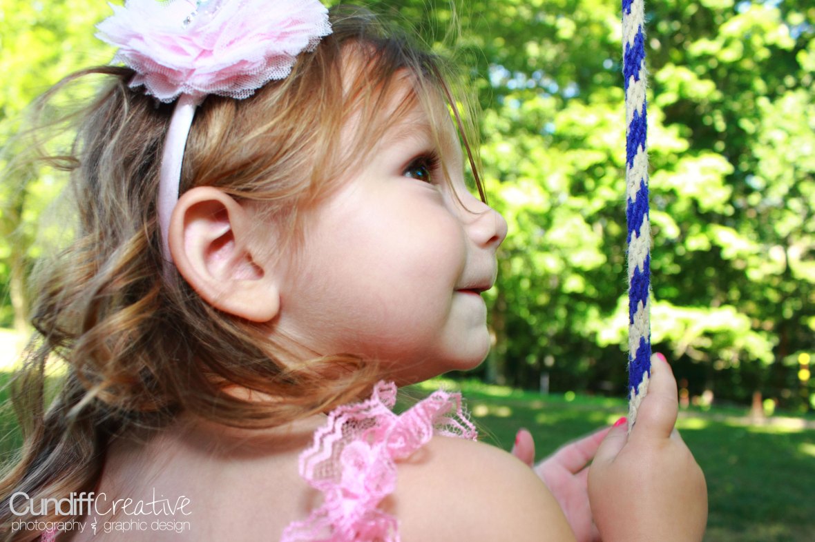 Ava Weddle on the Swing Heather Cundiff Creative